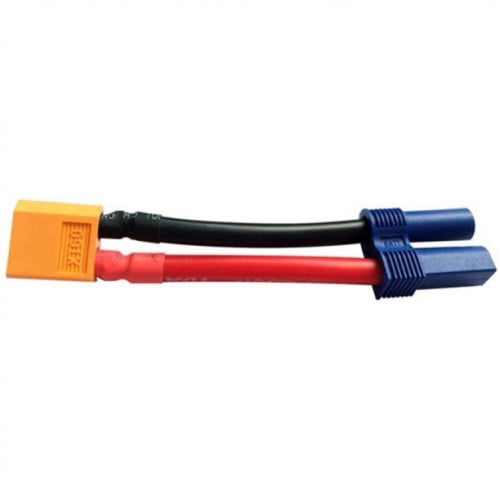 Venom Adapter: XT60 Male Device / EC5 Female Battery, 10 AWG For RC (VNR17055)