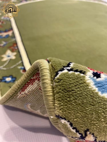 سجادة صلاة الحرم الخضراء مناسبة للمنزل والمسجد وهدية فاخرة