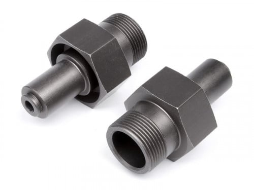 102156 - 24mm FRONT HEX HUB (GUNMETAL/2pcs)