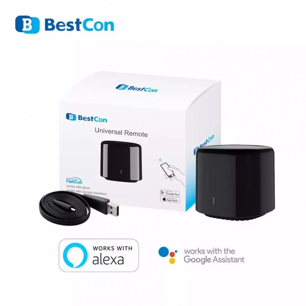 Remote Replacement 1+1 Universal Smart Base and Sub Units Broadlink RM4 Pro  Rm4C Mini Smart Home Automation WiFi IR RF Work with Alexa Google Home -  ِAbhir-Online