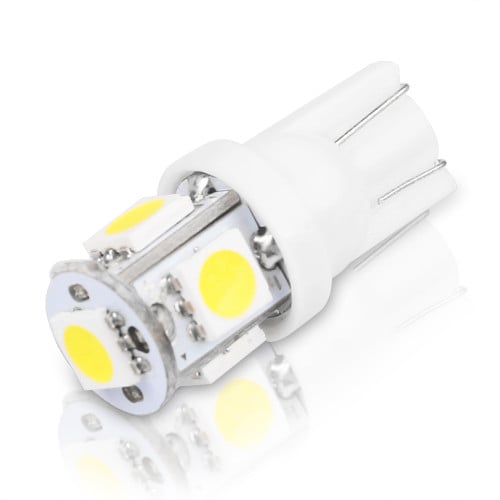 زوج لمبات T10-5LED-W5W للوحة السيارة والاضائة الدا...