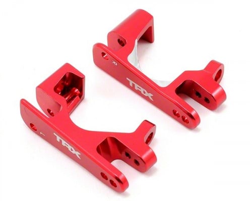 Traxxas Caster Blocks Aluminum Left/Right Red-Anodized Slash 4x4 for RC 6832R