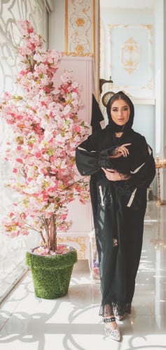 عباية كم كتان