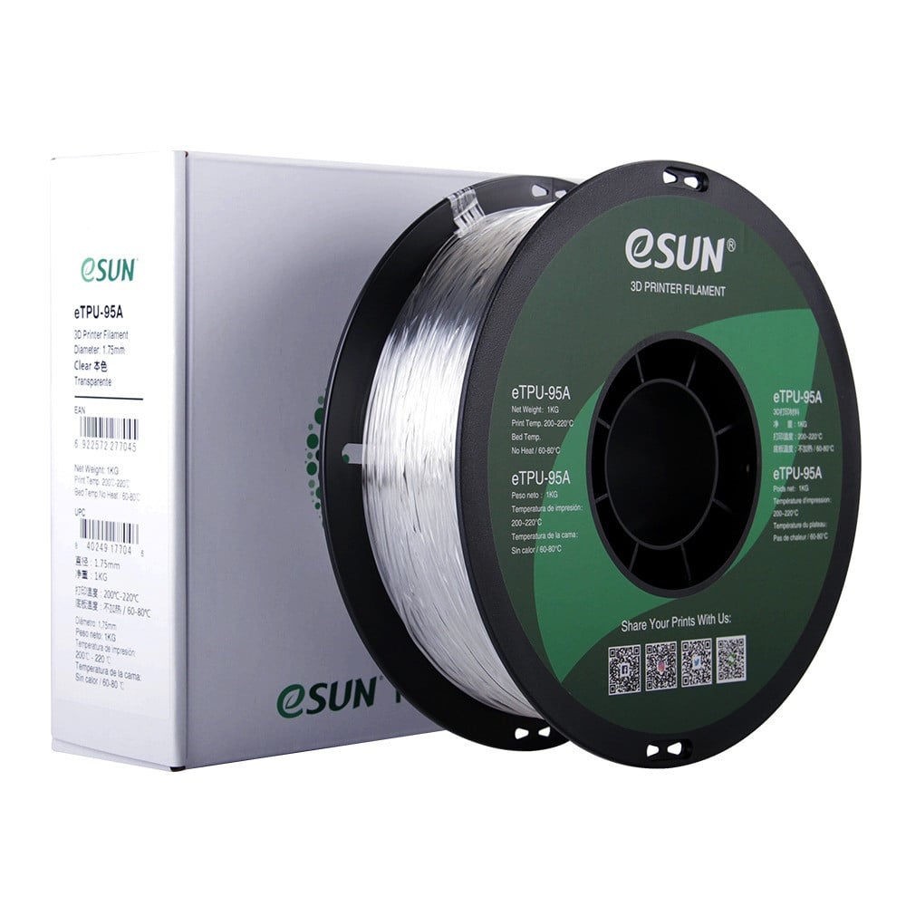 eSUN PLA (Clear) 3D Filament 1.75mm, 1kg - CubicSky - 3D Printing Products  - Saudi Arabia