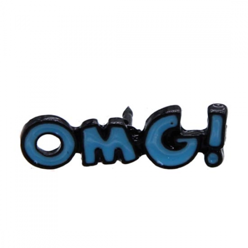 بروش - دبوس للملابس بشكل كلمة OMG!