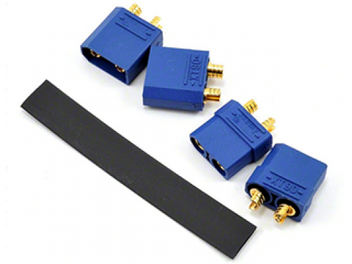 ProTek RC 4.5mm TruCurrent XT90 Polarized Connectors (2 Male/2 Female) for RC PTK-5039