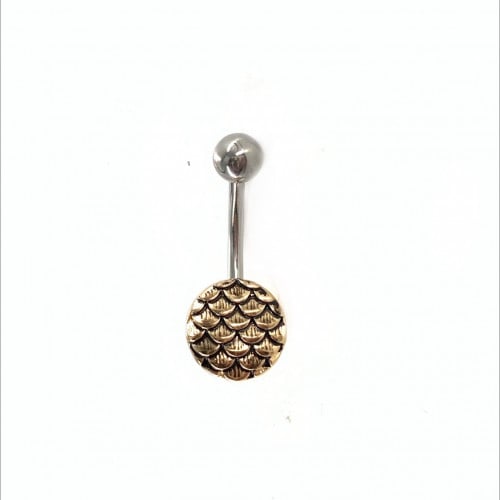 14g Bronze Mermaid Belly Ring