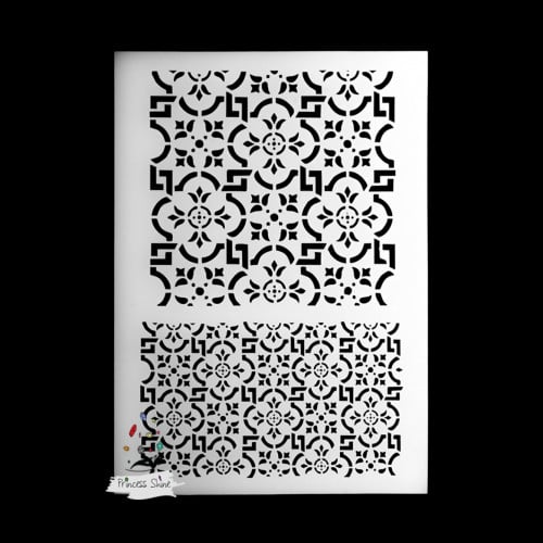281 - استنسل بنمط زخرفة عربية مقاس ( A4 )
