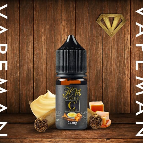 نكهة سولت سيجار فانيلا توفي  C3 Caramel CIGAR CUSTARD Reserve
