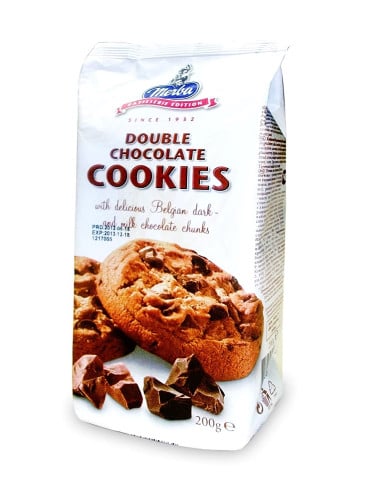 Merba cookies available in two flavors