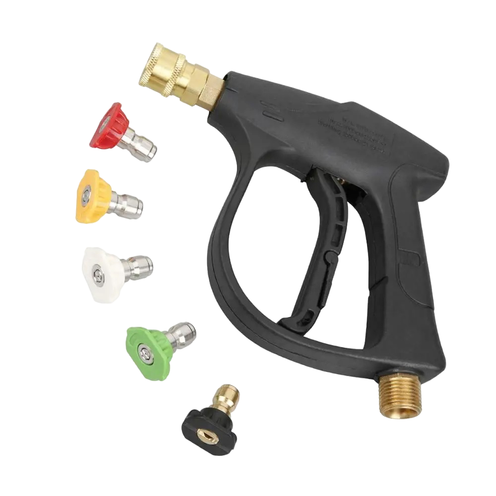 مسدس غسيل - عالي الضغط + فوهات متنوعة