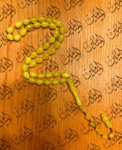 سبحة بكلايت قص دمعة خام امريكي خراطة نظيف رنه وصوت...