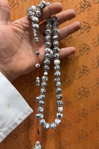 سبحة خشب التك 12 ملي 45 خرزة