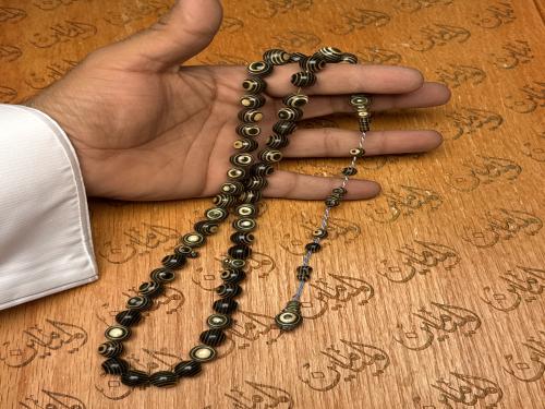 سبحة الواح التزلج خراطه القرش ١١ ملي عدد الخرز ٥١ خرزة شاهد وراس كبوس سبير