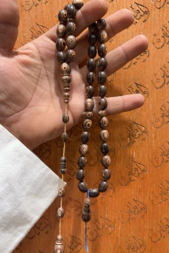 سبحة خشب الواح التزلج مقاس 10 في 14 ملي عدد الخرز 39 خرزة