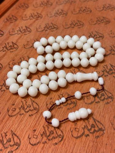 سبحة بكلايت أبيض خام امريكي قص ذروي منفوخ خراطة نظ...