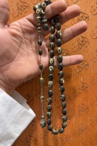 سبحة خشب الواح التزلج مقاس 10 في 14 ملي عدد الخرز 39 خرزة