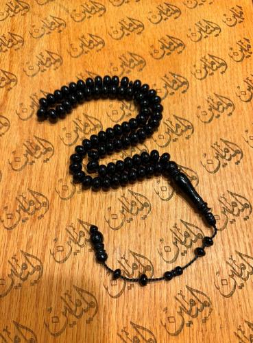 سبحة بكلايت اسود خام امريكي خامة ونظافه قص ذروي 7ف...