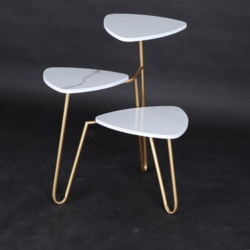 طاولة جانبية لون ابيض