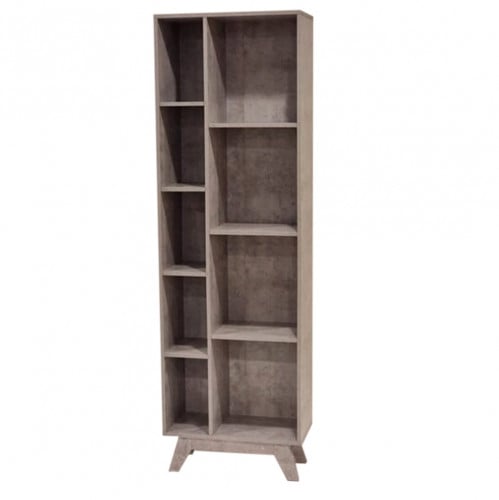 رفوف تنظيم كتب رمادي