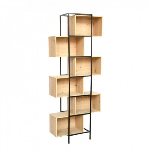 ستاند رفوف خشبي هيكل معدني