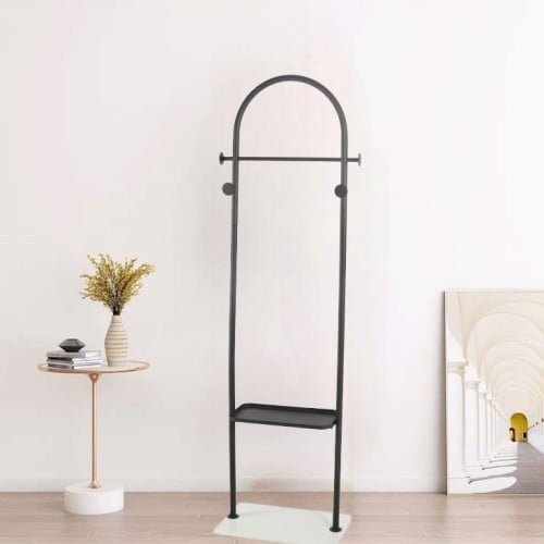 علاقة ملابس استاند اسود 180 سم