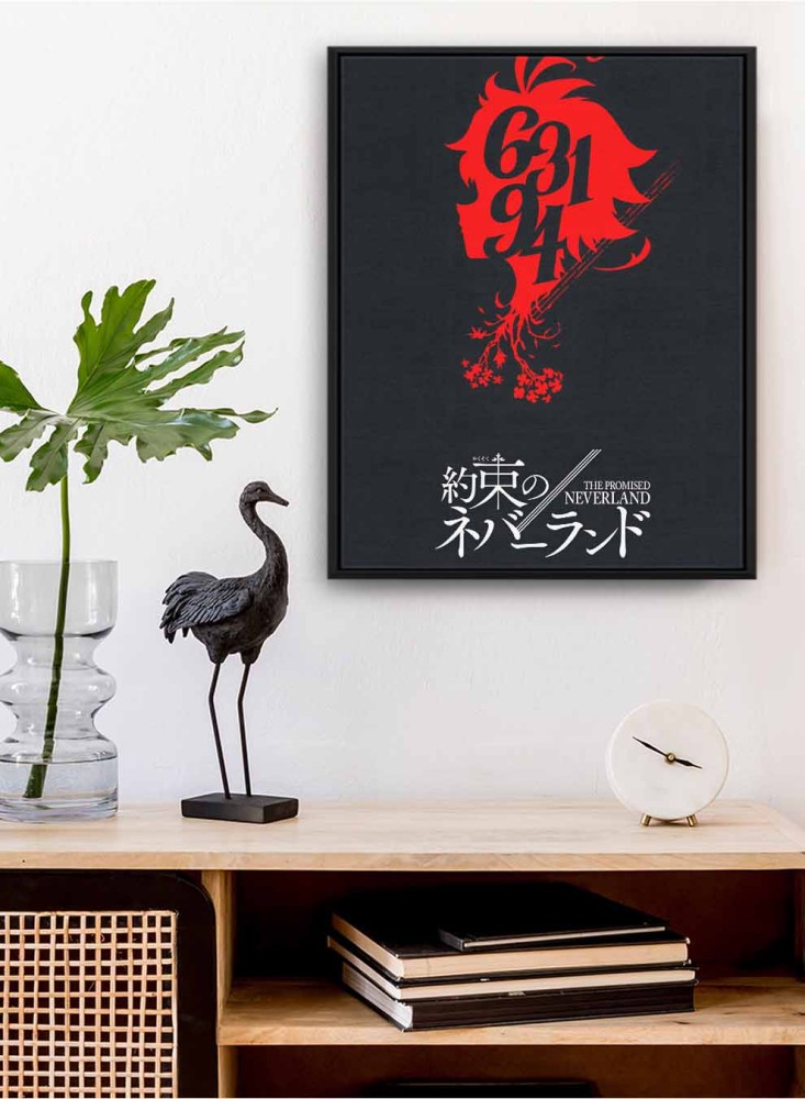 لوحة كانفاس  برسم ايما من نيفرلاند بتصميم فريد لعشاق الأنمي