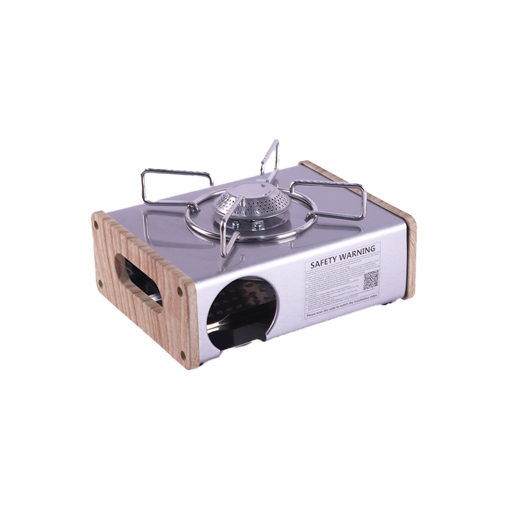 موقد فيافي خشبي / فولاذي مع شنطة