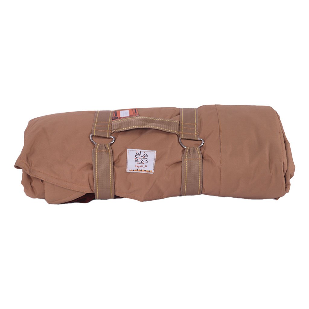 فرشة دائري بفتحة قطر 3 متر منقط احمر