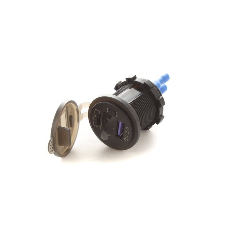 شاحن سريع مدور منفذ USB+PD مع فاصل