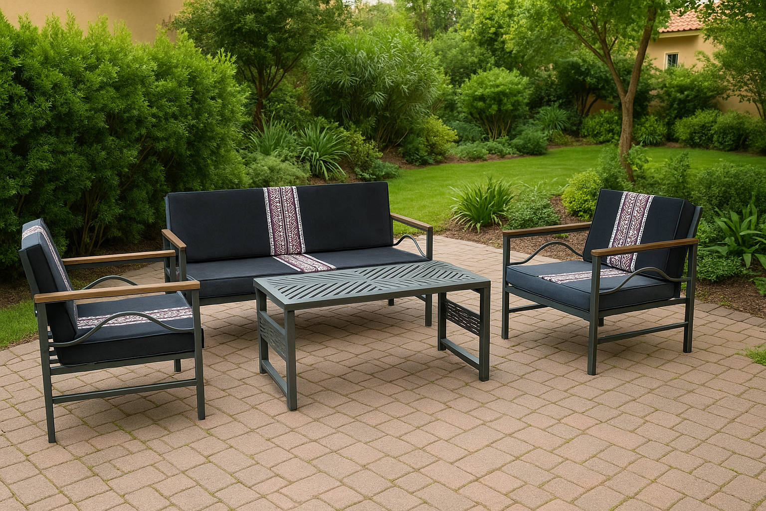 بكج كرسي الراحة رصاصي سدو 4 اشخاص بكج كرسي الراحة رصاصي سدو 4 اشخاص