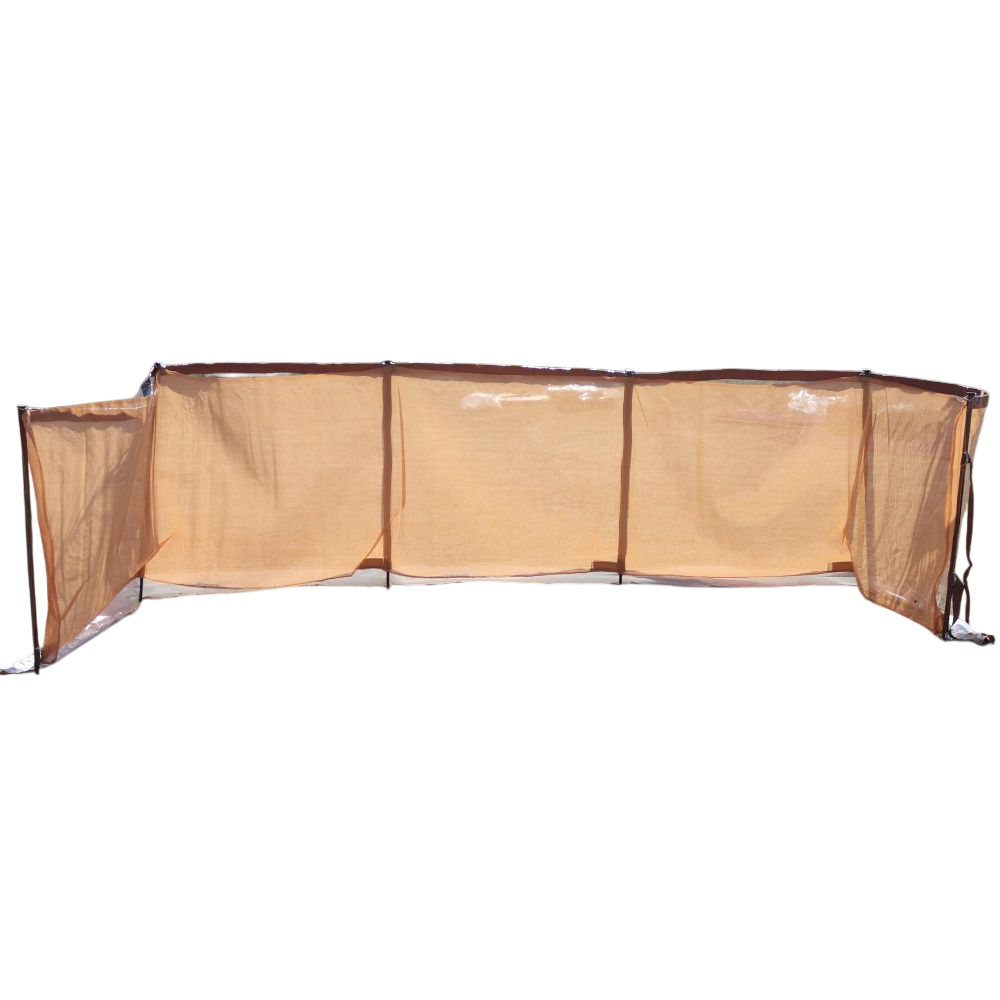 رواق شخال + شفاف مقاس 6 × 1.20 متر مع جراب | حماية وخصوصية للرحلات والتخييم