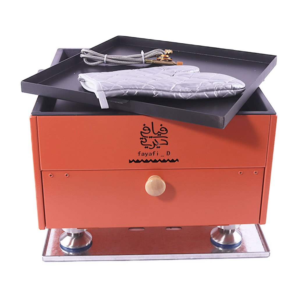 فرن + صاج غاز مربع مع جراب فيافي