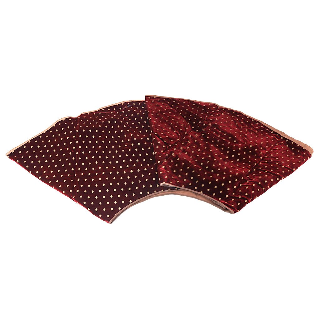 فرشة دائري بفتحة قطر 3 متر منقط احمر