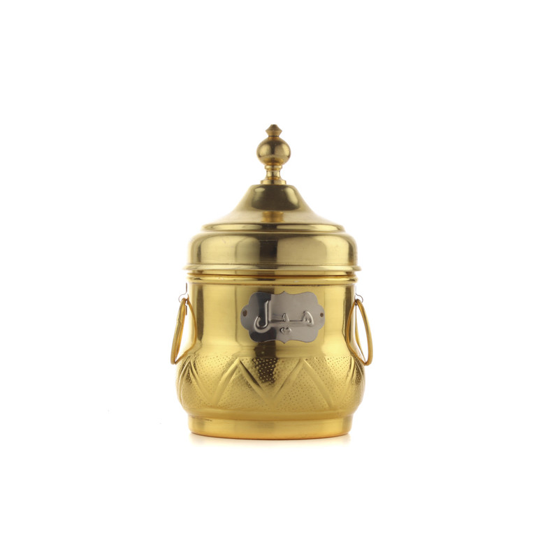 علبة بهارات هندي ذهبي رقم 1