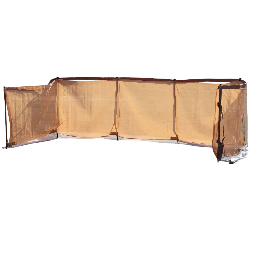 رواق شخال + شفاف مقاس 6 × 1.20 متر مع جراب | حماية وخصوصية للرحلات والتخييم