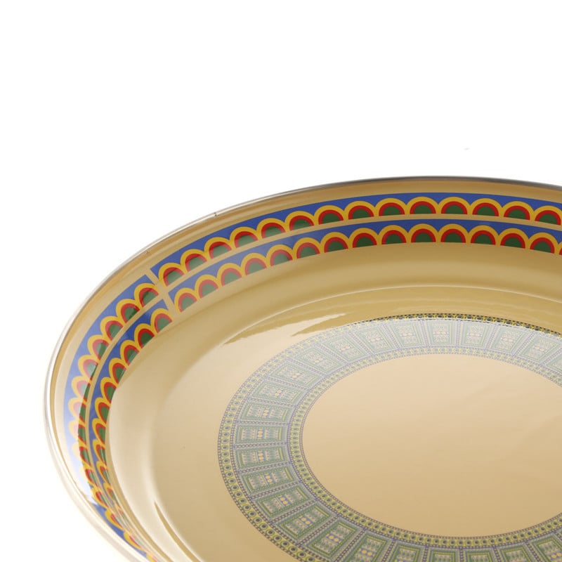 صحن تباسي غضار نقشة تراثي م 34