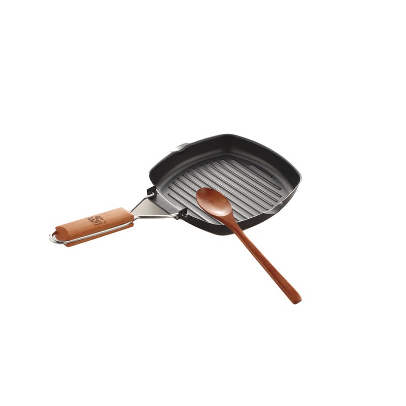 مقلاة + ملعقة خشب 20 سم فيافي