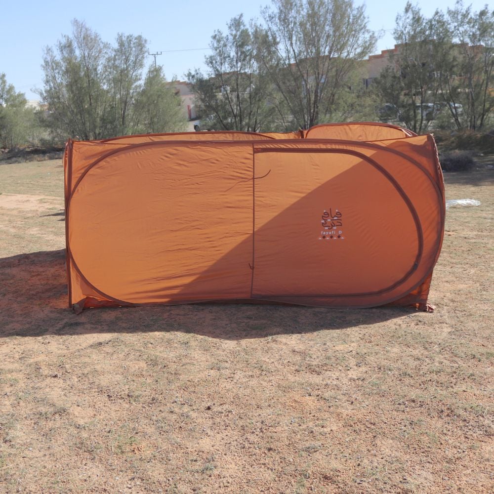 رواق مغلق كاكي فيافي مقاس 320 × 320 × 150 سم | حماية كاملة للرحلات والتخييم