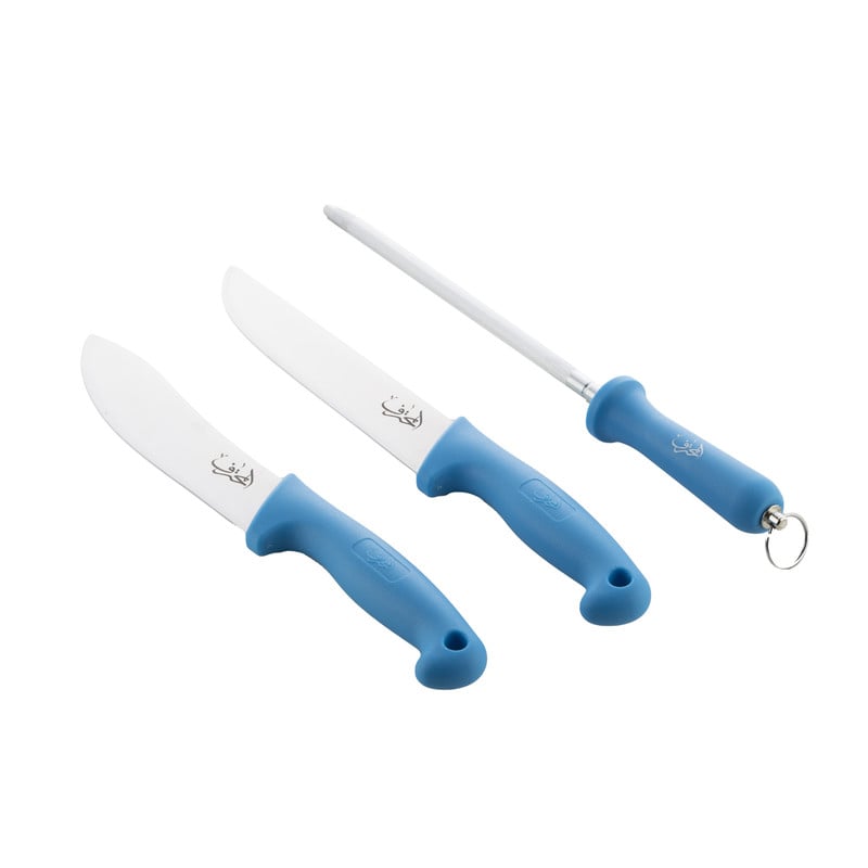 مجموعة سكاكين المحترف مقبض بلاستيك