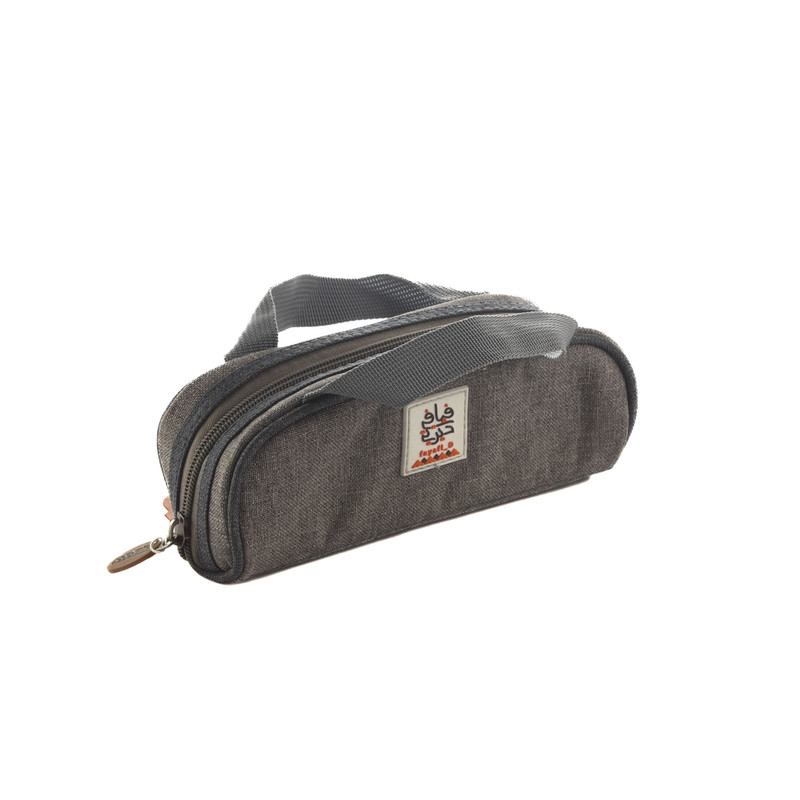 شنطة كاسات وفناجيل رمادي فيافي 10255