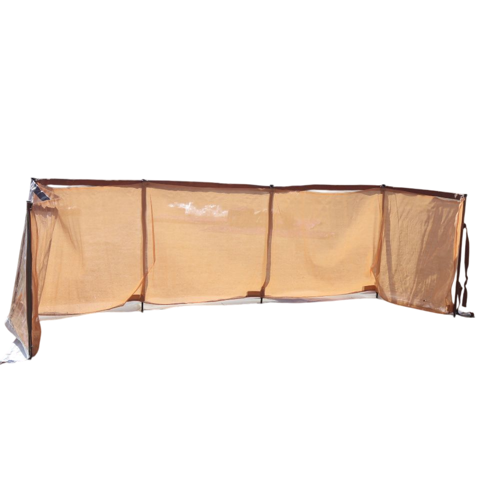 رواق شخال + شفاف مقاس 6 × 1.20 متر مع جراب | حماية وخصوصية للرحلات والتخييم