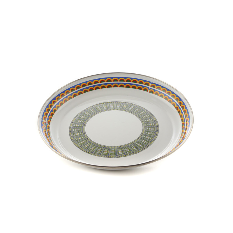 صحن تباسي غضار نقشة تراثي م 34