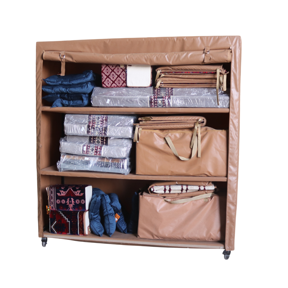 دولاب تخزين البركة بني فاتح مقاس 2*2*70