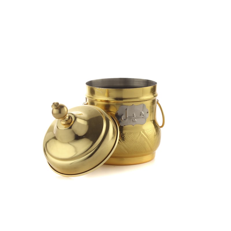 علبة بهارات هندي ذهبي رقم 1