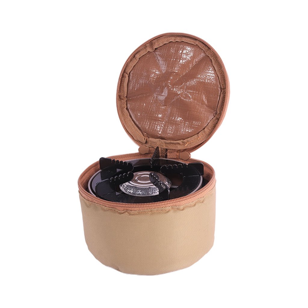 موقد اللهب المطور رصاصي مقاس 14 سم مع جراب