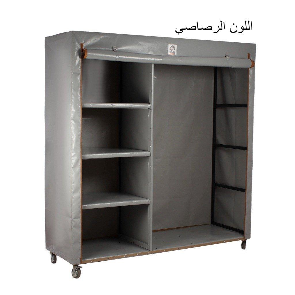 دولاب ملابس 2*2 "رصاصي" دولاب ملابس 2*2 "رصاصي"