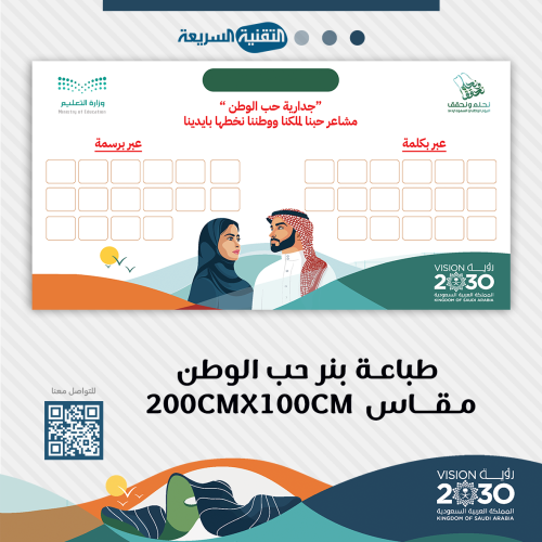 لوحة بصمة وطن خريطة شجرة نحلم نحقق 94 اليوم الوطني بنر بنرات