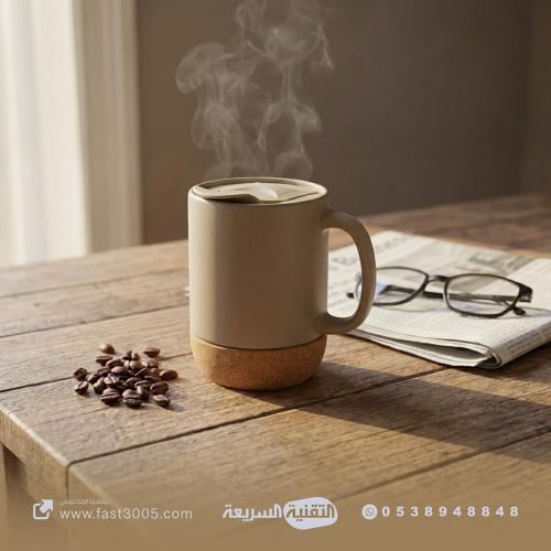 كوب ( مق ) بتصميم عصري طباعة حسب الطلب .. متوفر  4 الوان