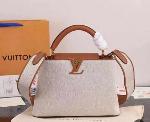 شنطة لويس فيتون بيج وبني مقاس 20cm